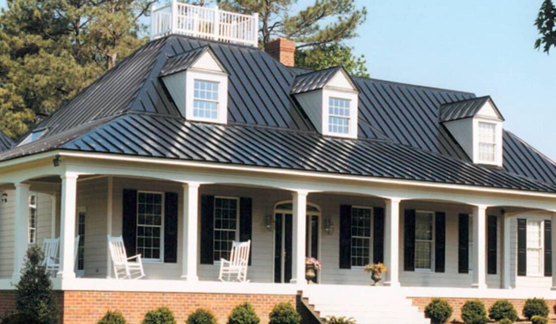 House with black metal roof Alabama